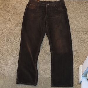 Faconnable Men's Black F40 Corduroy Pants Size 35x30 NOW ONLY $55